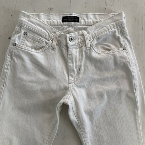 James Jeans White Jeans Bootcut Flare Dry Aged Denim Low Rise Western Coastal - Picture 3 of 13